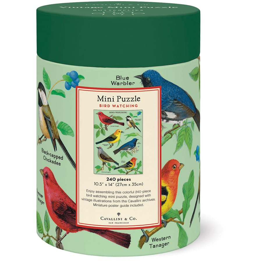 Cavallini & Co. Gifts Cavallini & Co Bird Watching 240 Pieces Mini Puzzle