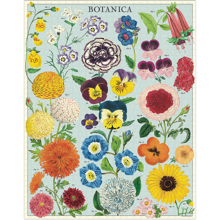 Cavallini & Co. Gifts Cavallini & Co Botanica 1000 Piece Puzzle