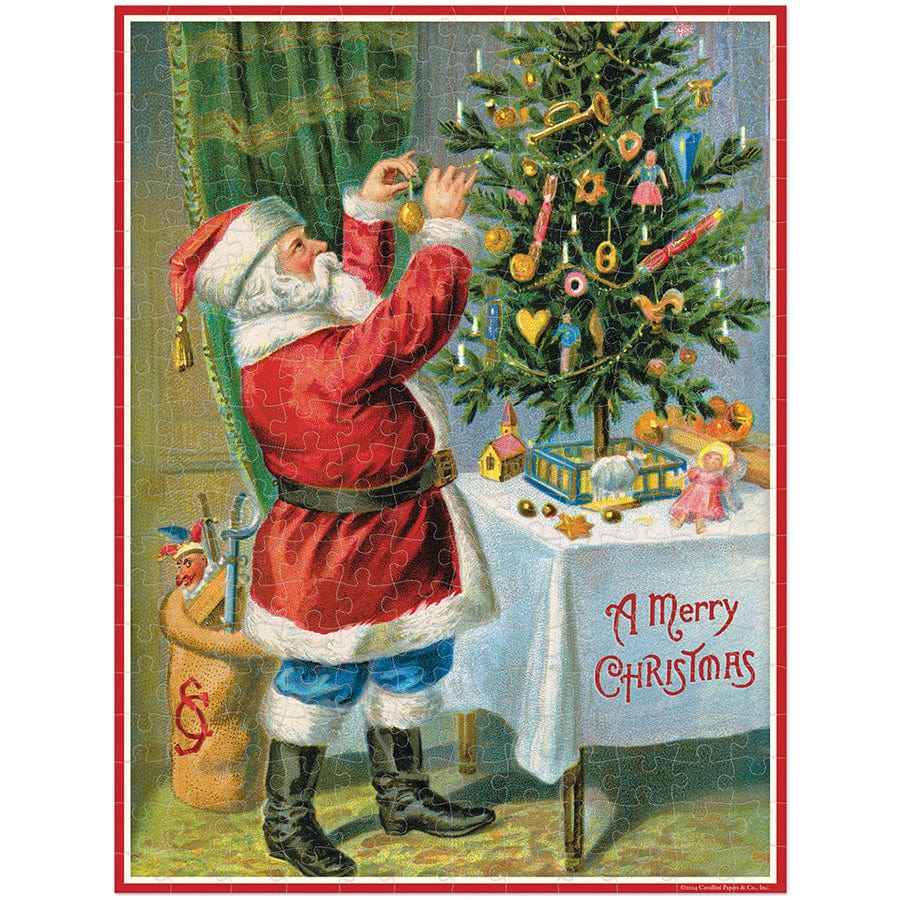 Cavallini & Co. Gifts Cavallini & Co. Christmas Santa 240 Pieces Mini Puzzle