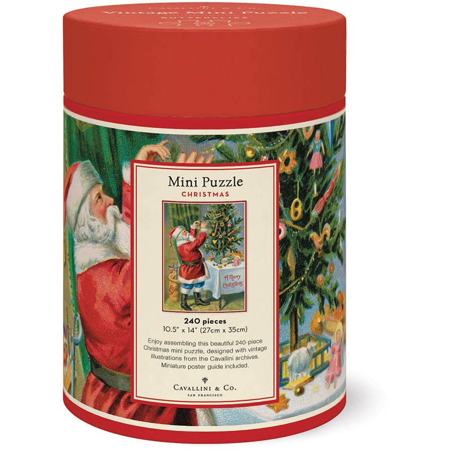 Cavallini & Co. Gifts Cavallini & Co. Christmas Santa 240 Pieces Mini Puzzle