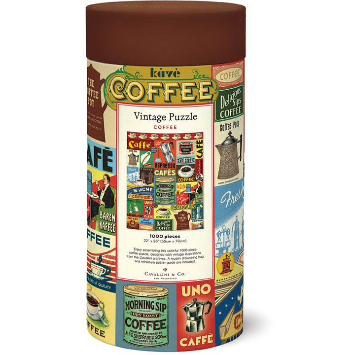 Cavallini & Co. Gifts Cavallini & Co Coffee 1000 Piece Puzzle