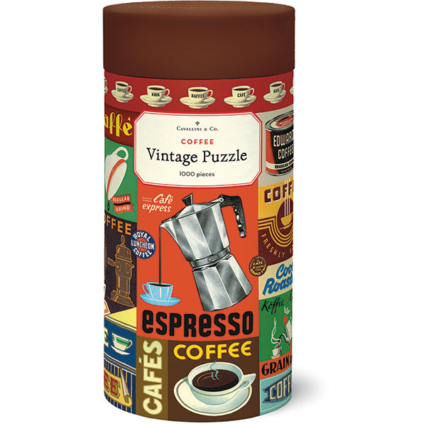 Cavallini & Co. Gifts Cavallini & Co Coffee 1000 Piece Puzzle