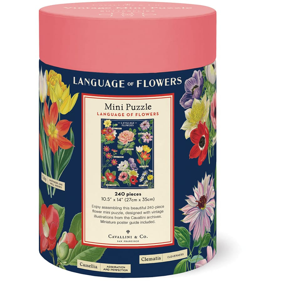 Cavallini & Co. Gifts Cavallini & Co Language of Flowers 240 Pieces Mini Puzzle