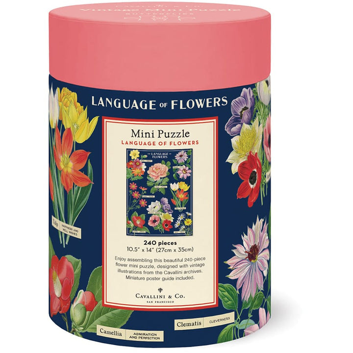 Cavallini & Co. Gifts Cavallini & Co Language of Flowers 240 Pieces Mini Puzzle