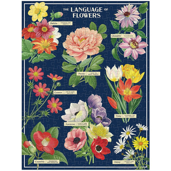 Cavallini & Co. Gifts Cavallini & Co Language of Flowers 240 Pieces Mini Puzzle