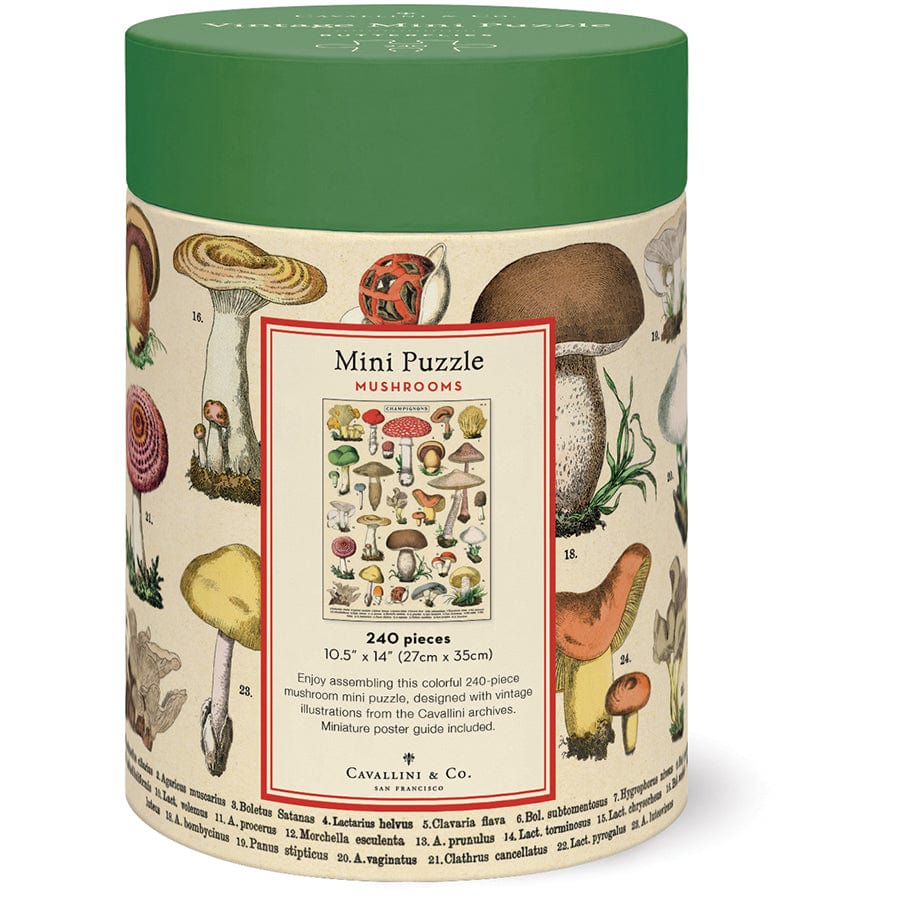 Cavallini & Co. Gifts Cavallini & Co Mushrooms 240 Pieces Mini Puzzle