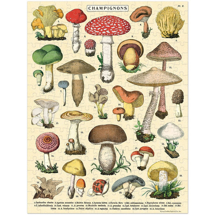 Cavallini & Co. Gifts Cavallini & Co Mushrooms 240 Pieces Mini Puzzle