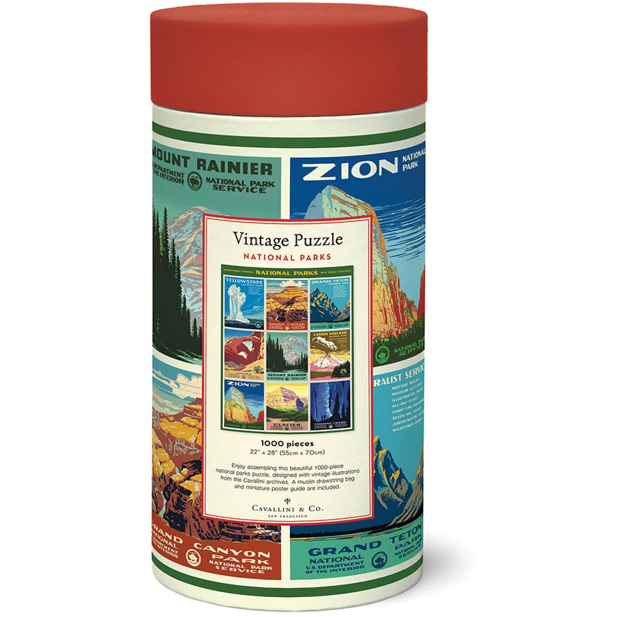 Cavallini & Co. Gifts Cavallini & Co National Parks Posters 1000 Piece Puzzle