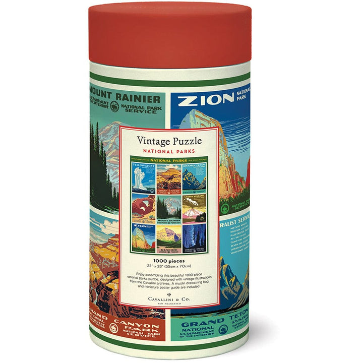 Cavallini & Co. Gifts Cavallini & Co National Parks Posters 1000 Piece Puzzle