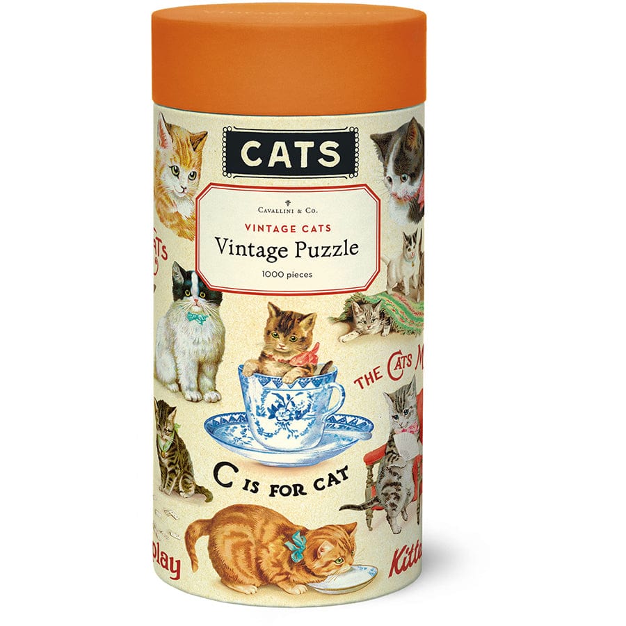 Cavallini & Co. Gifts Cavallini & Co Vintage Cats 1000 Piece Puzzle
