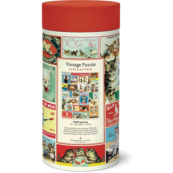 Cavallini & Co. Gifts Cavallini & Co Vintage Cats 1000 Piece Puzzle