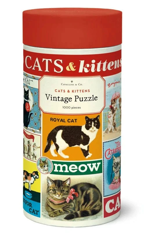 Cavallini & Co. Gifts Cavallini & Co Vintage Cats 1000 Piece Puzzle