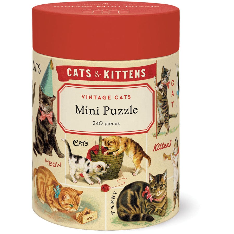 Cavallini & Co. Gifts Cavallini & Co Vintage Cats 240 Pieces Mini Puzzle