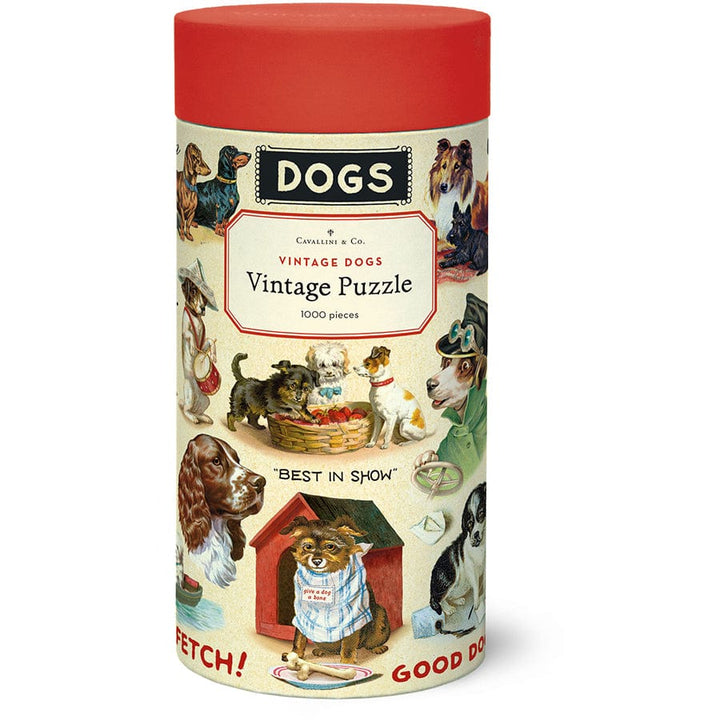Cavallini & Co. Gifts Cavallini & Co Vintage Dogs 1000 Piece Puzzle