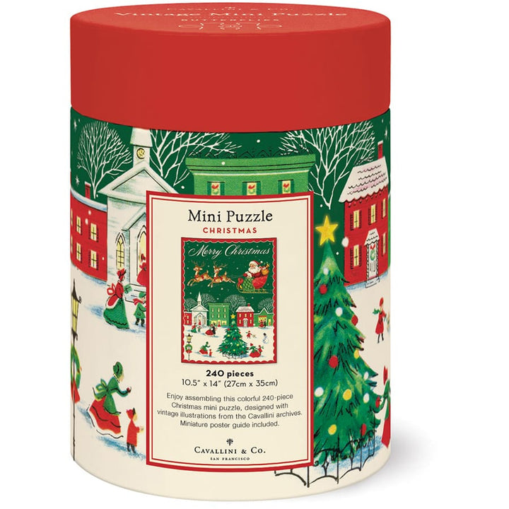 Cavallini &amp; Co. Gifts Christmas Mini Puzzle | Cavallini &amp; Co.