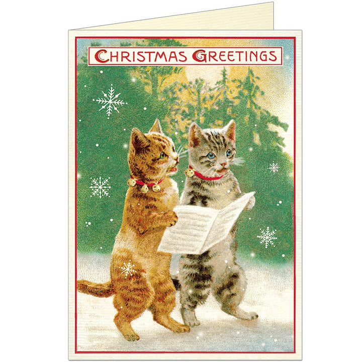 Cavallini &amp; Co. Holiday Christmas Cats 4 Christmas Boxed Notes | Cavallini &amp; Co.