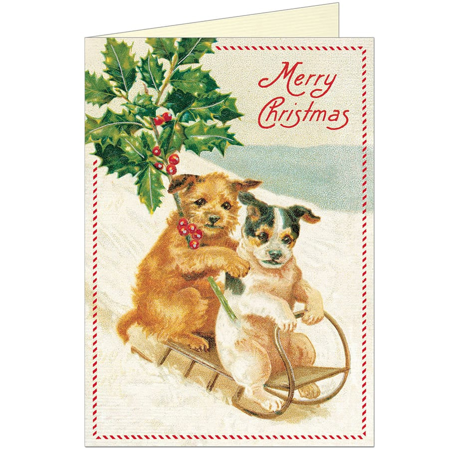 Cavallini & Co. Holiday Christmas Dogs Christmas Boxed Notes | Cavallini & Co.