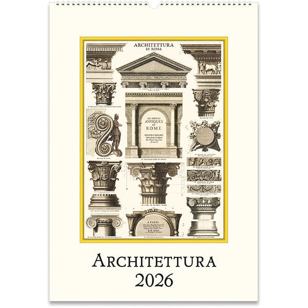 Cavallini & Co. Paper 2026 Architecttura Wall Calendar