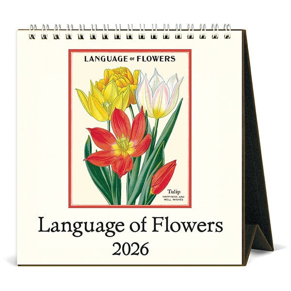 Cavallini & Co. Paper 2026 Language of Flowers Desk Calendar