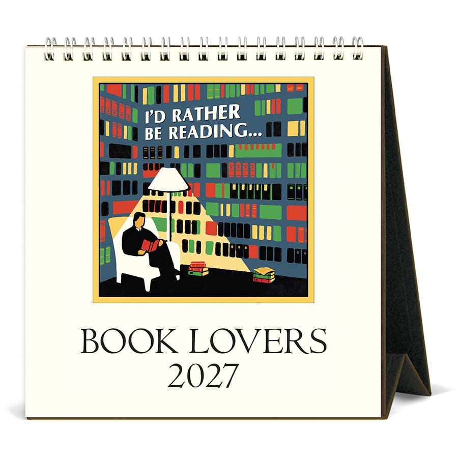 Cavallini & Co. Paper 2027 Book Lover's Desk Calendar