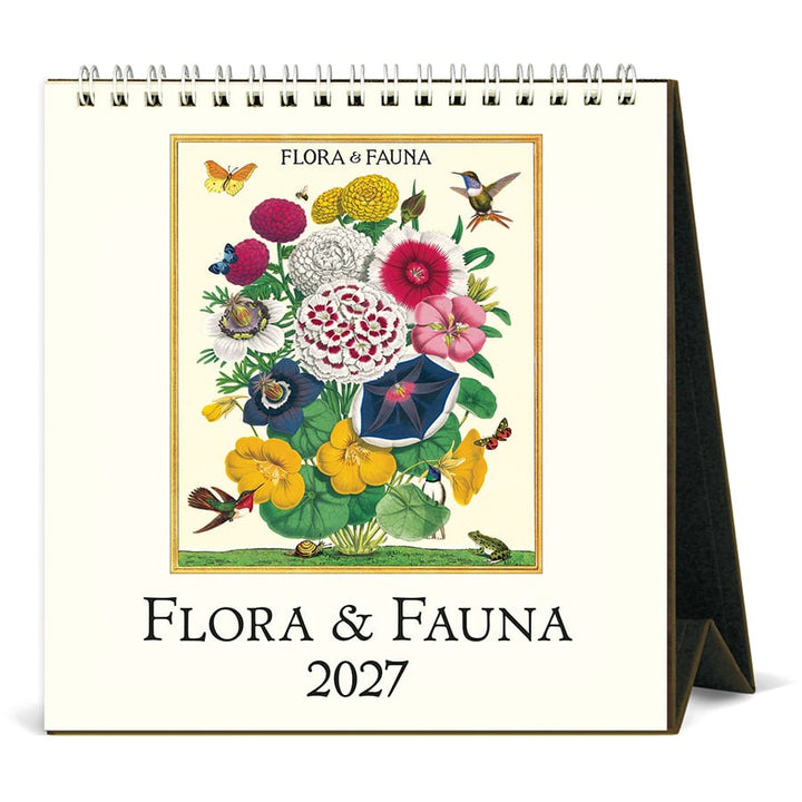 Cavallini & Co. Paper 2027 Flora & Fauna Desk Calendar