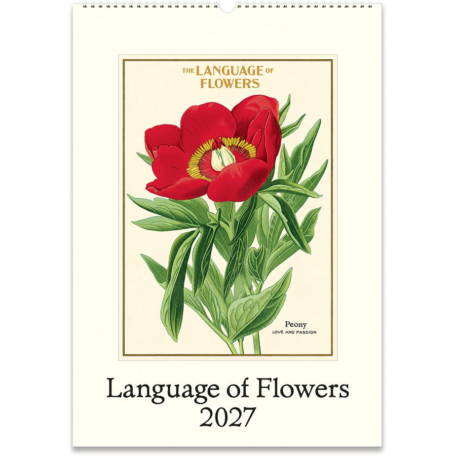Cavallini & Co. Paper 2027 Language of Flowers Wall Calendar