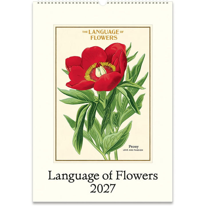 Cavallini & Co. Paper 2027 Language of Flowers Wall Calendar