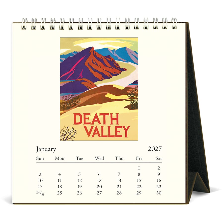 Cavallini & Co. Paper 2027 National Parks Desk Calendar