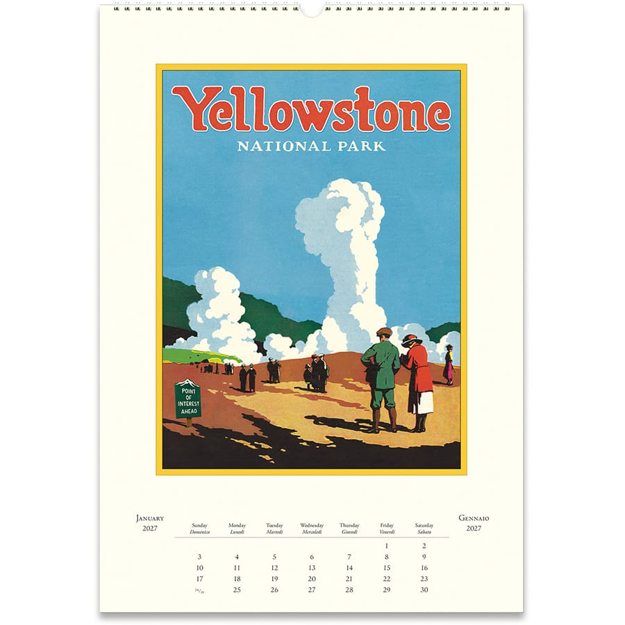 Cavallini & Co. Paper 2027 National Parks Wall Calendar