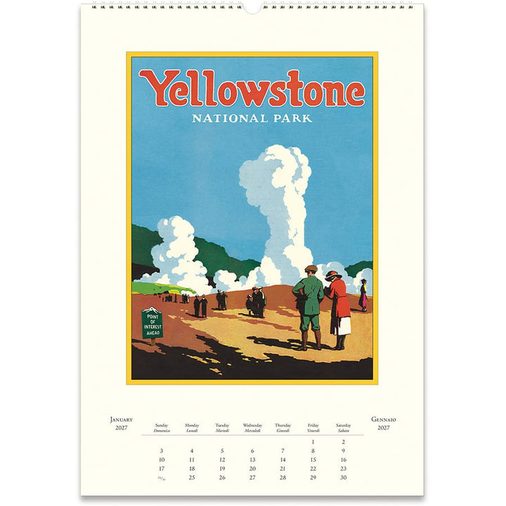 Cavallini & Co. Paper 2027 National Parks Wall Calendar