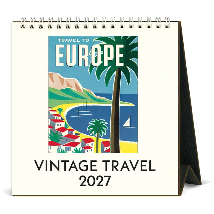 Cavallini & Co. Paper 2027 Vintage Travel Desk Calendar