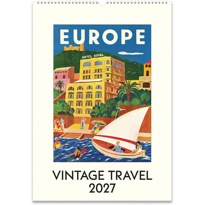 Cavallini & Co. Paper 2027 Vintage Travel Wall Calendar