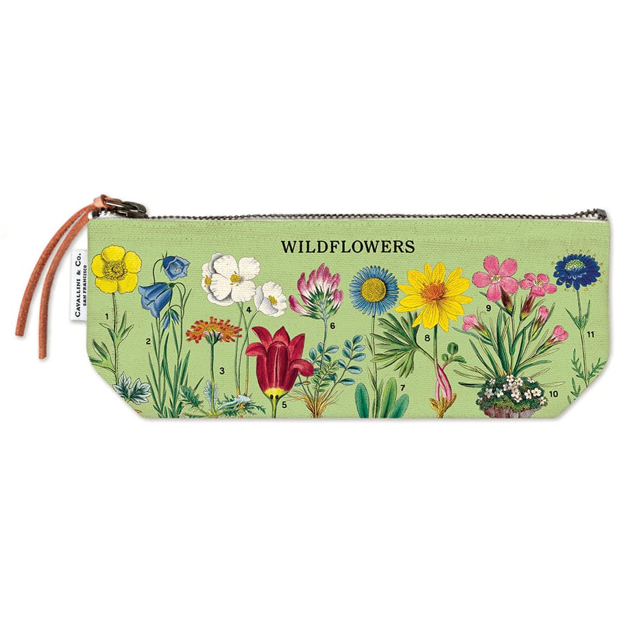 Cavallini & Co. Paper Wildflowers Mini Pouch