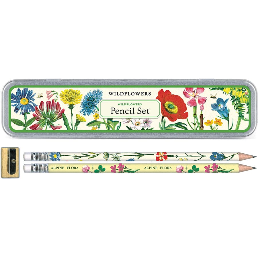 Cavallini & Co. Paper Wildflowers Pencil Set
