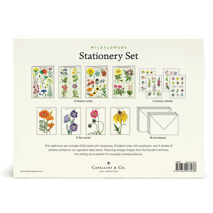 Cavallini & Co. Paper Wildflowers Stationery Set