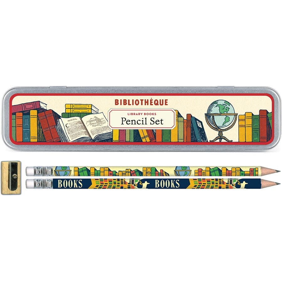 Cavallini & Co. Pen and Pencils Library Books Pencil Set