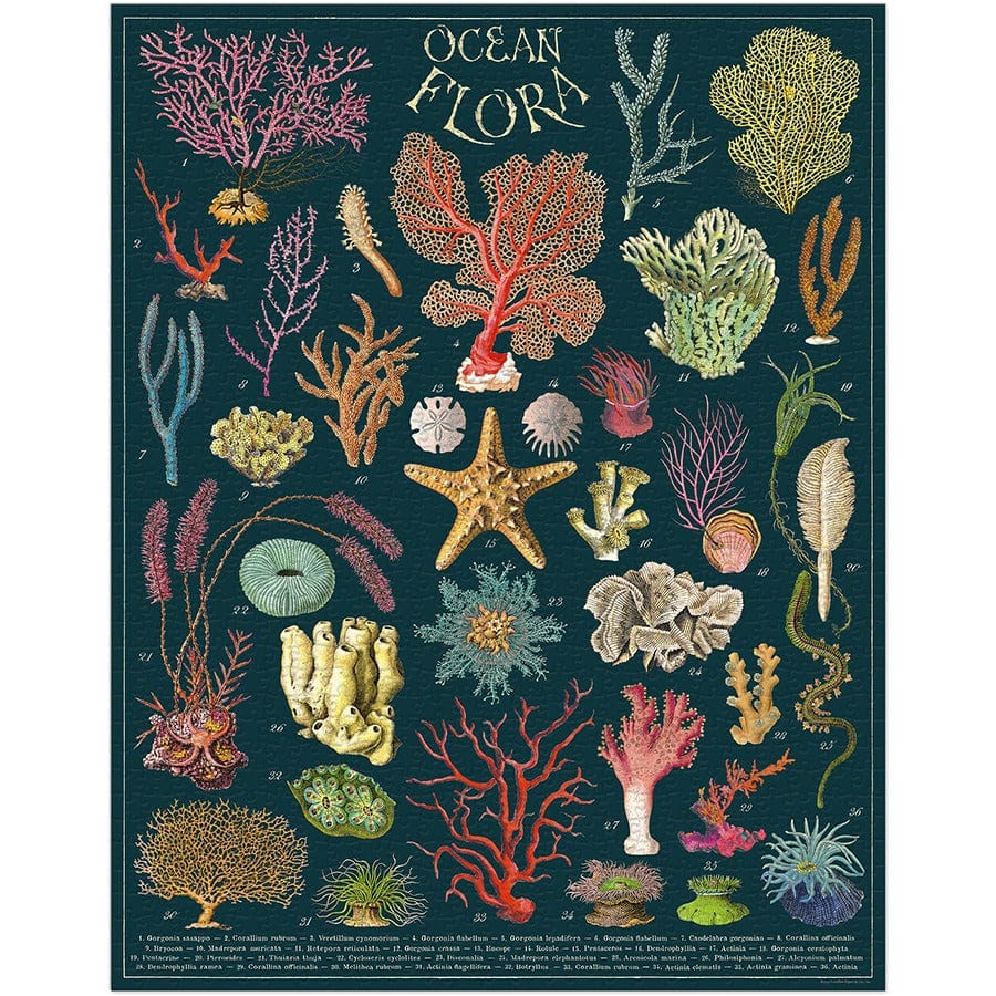 Cavallini & Co. Puzzle Cavallini & Co Ocean Flora 1,000 Piece Puzzle