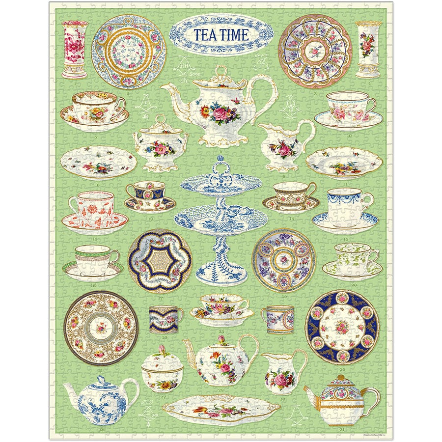 Cavallini & Co. Puzzle Cavallini & Co Tea Time 1000 Piece Puzzle