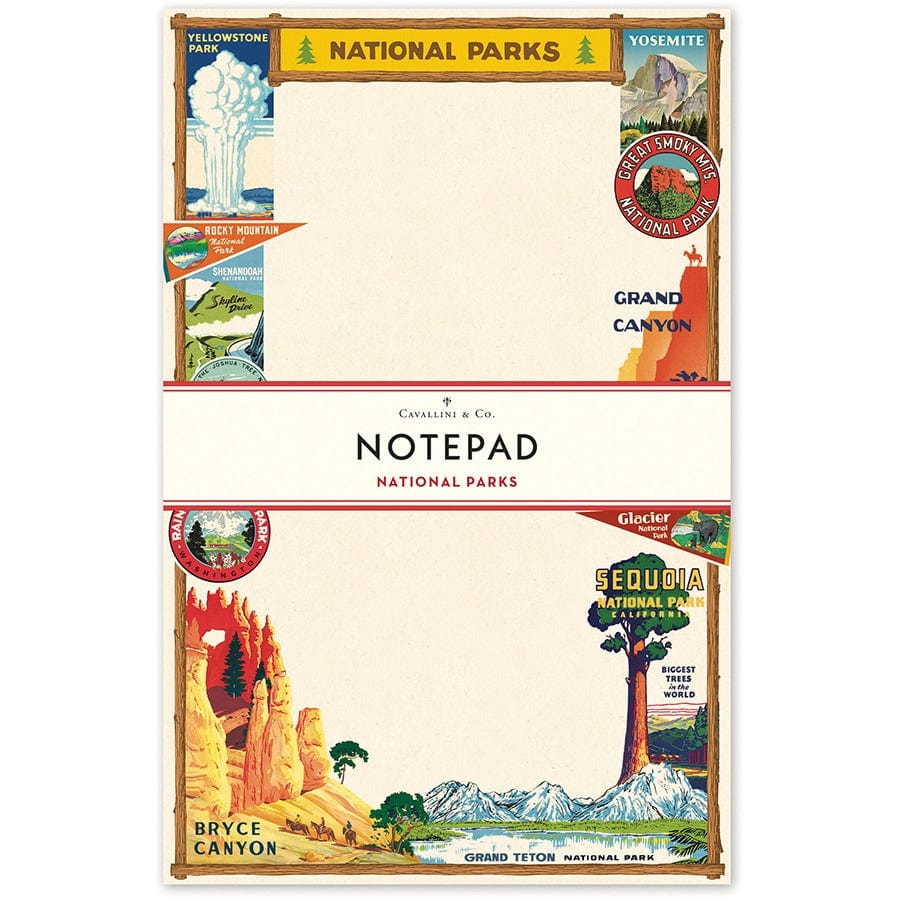 Cavallini & Co. Stationery National Parks Notepad