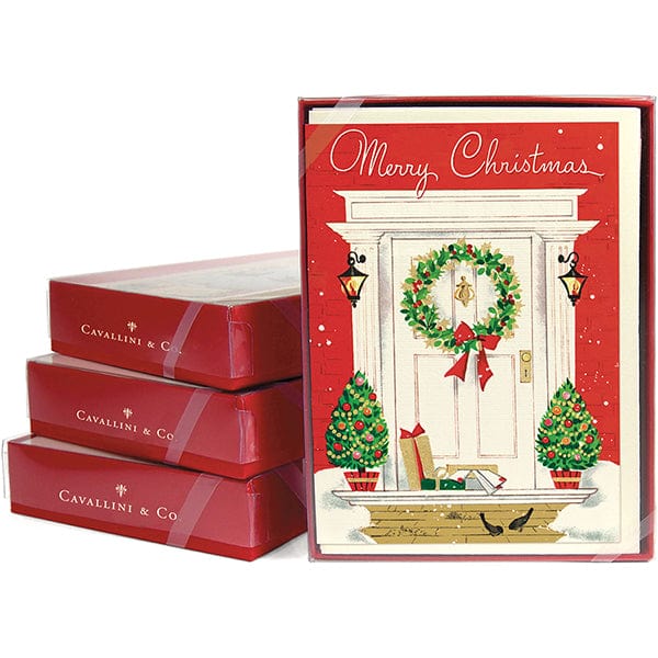 Cavallini & Co. Stationery Set Merry Christmas Home Boxed Notes - Set of 10