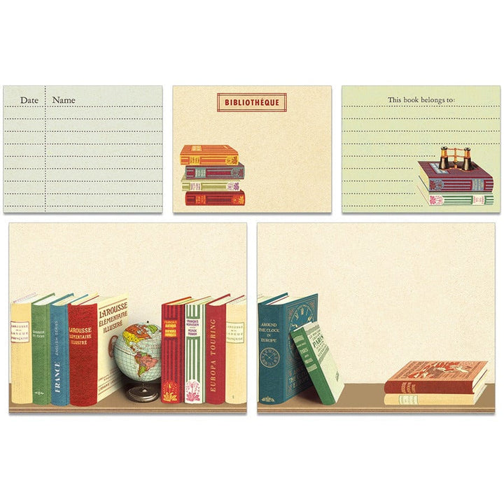 Cavallini & Co. Sticky Notes Library Books Sticky Notes