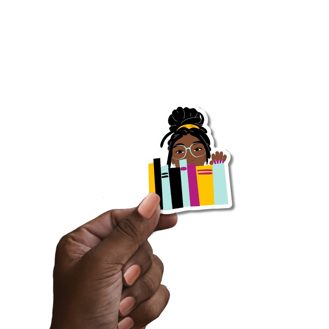CheerNotes Cards My Book Shelf Stickers | Black Girl Book Lover | Bookish