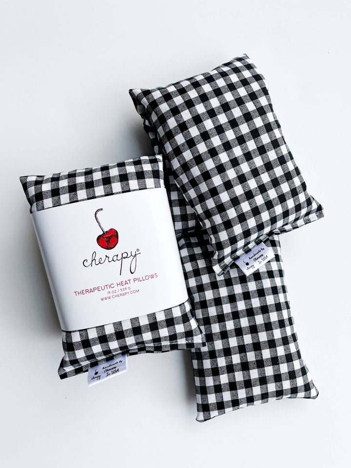 Cherapy Gifts Therapeutic Heat Wrap - Black Gingham