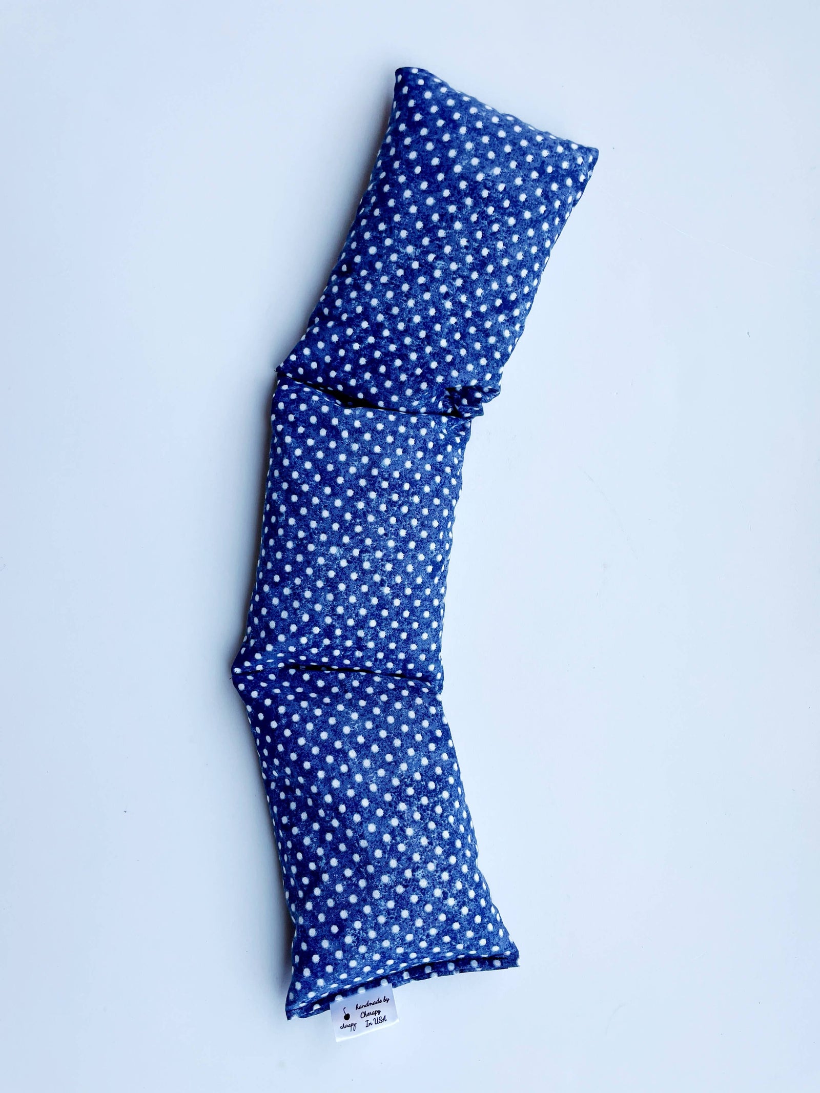 Cherapy Gifts Therapeutic Heat Wrap - Blue with Dots