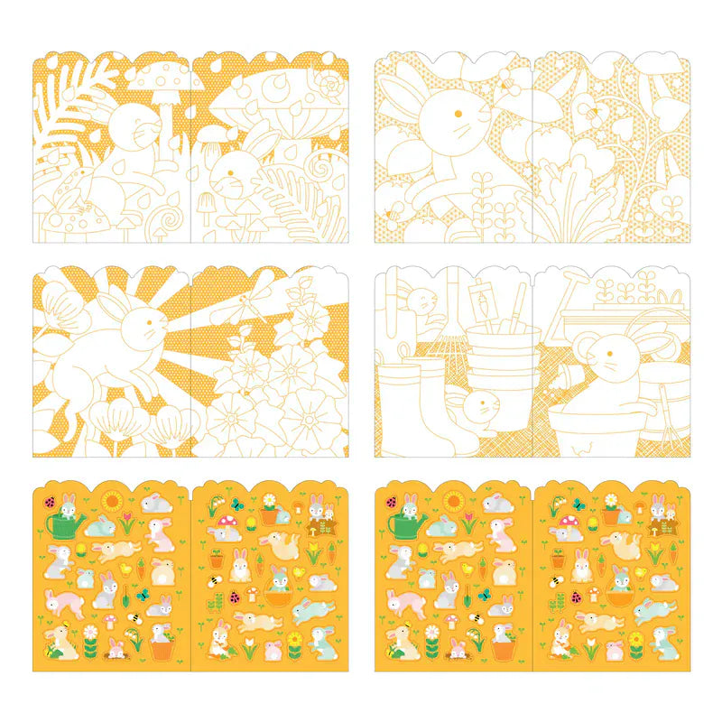 Chronicle Books Baby Bunnies Coloring Book + Stickers