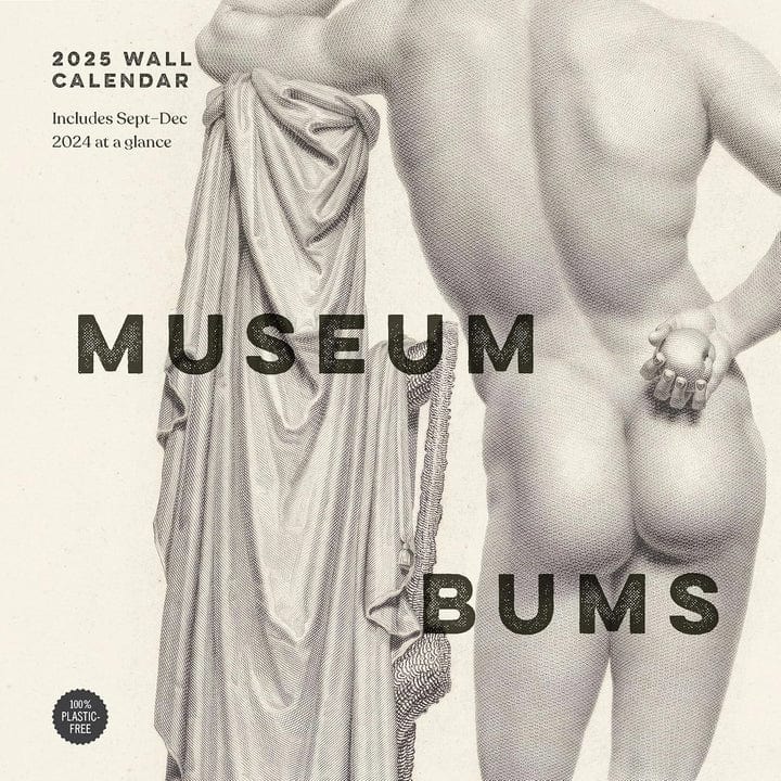 Chronicle Books Calendar Museum Bums 2025 Wall Calendar