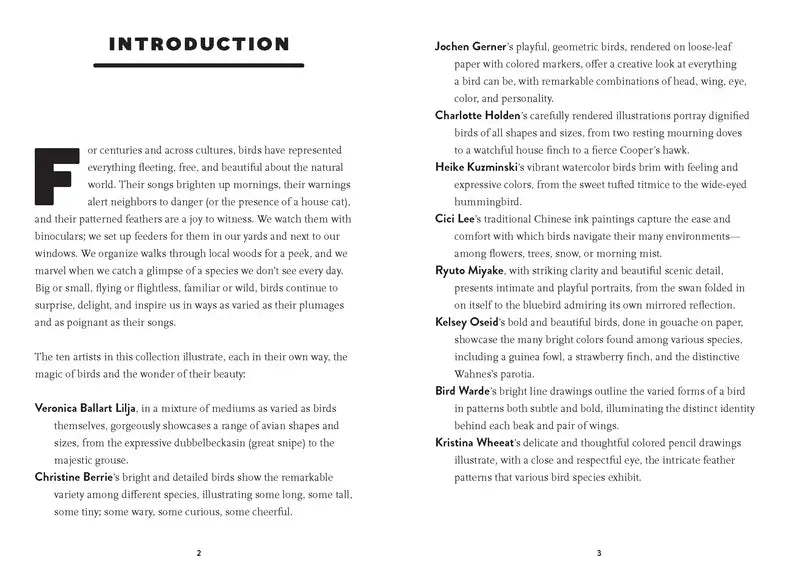 Chronicle Books Cards Bird Box: 100 Postcards by 10 Artists