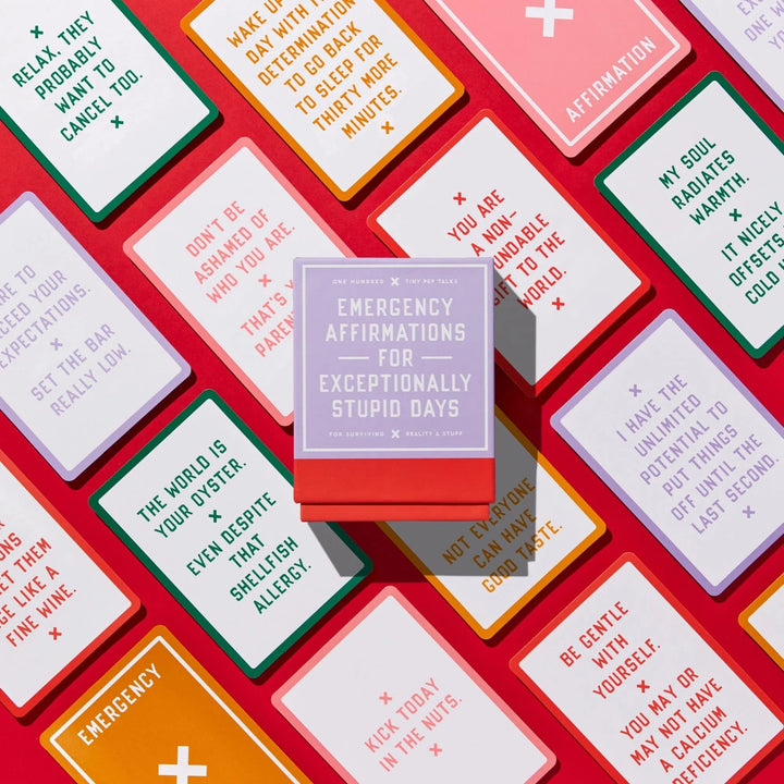 Chronicle Books Cards Emergency Affirmations for Exceptionally Stupid Days
