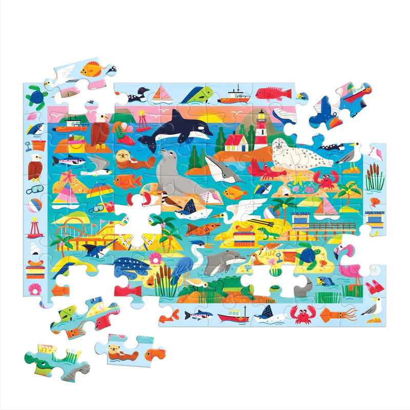 Chronicle Books Gifts At the Seaside 64 Piece Search & Find Puzzle