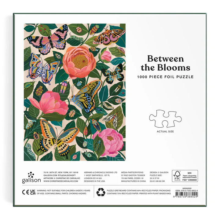Chronicle Books Gifts Between the Blooms 1000 Piece Foil Puzzle